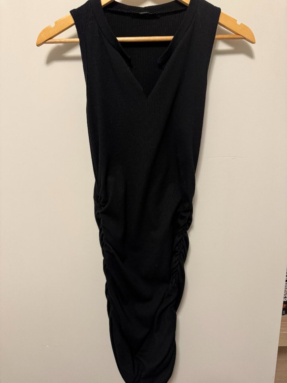 Scrunch Midi Forever 21 Black Size Small Dress